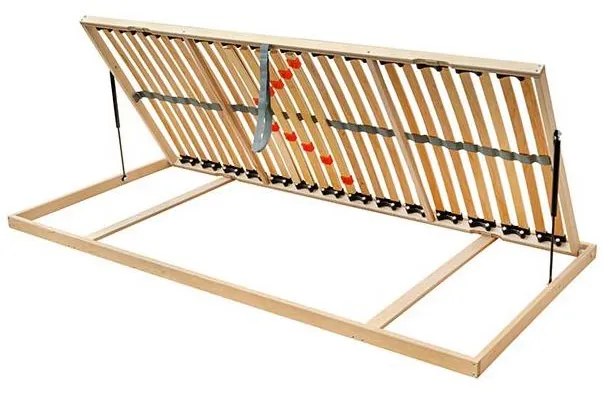 Гъвкав ламелен под с газови амортисьори ODENSE 90x200 см десен