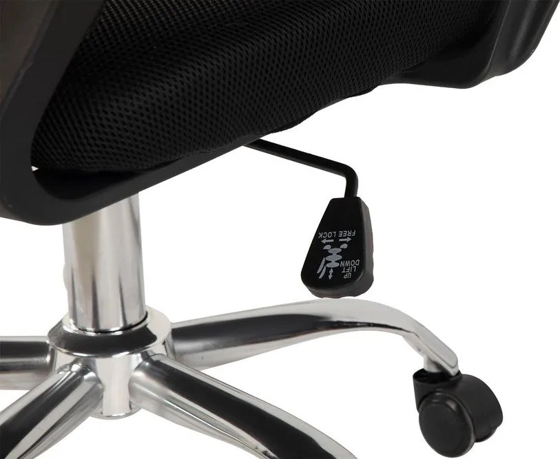 Черен тапициран офис стол Evon – Bonami Essentials