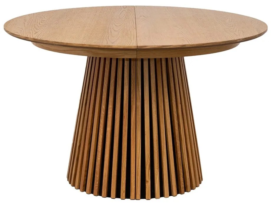 Кръгла сгъваема трапезна маса с дъбов плот ø 120 cm Osaka – House Nordic