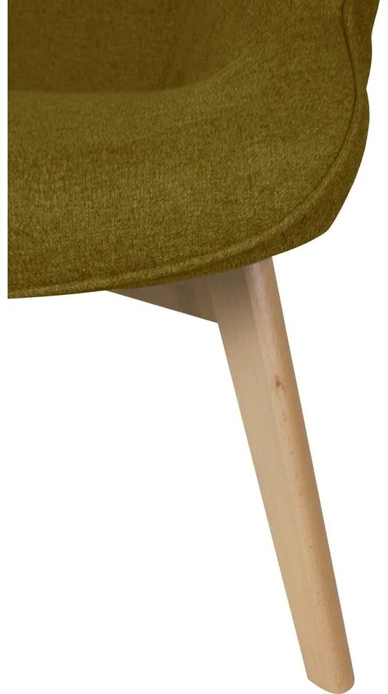 Зелен фотьойл с табуретка Niko – Ropez