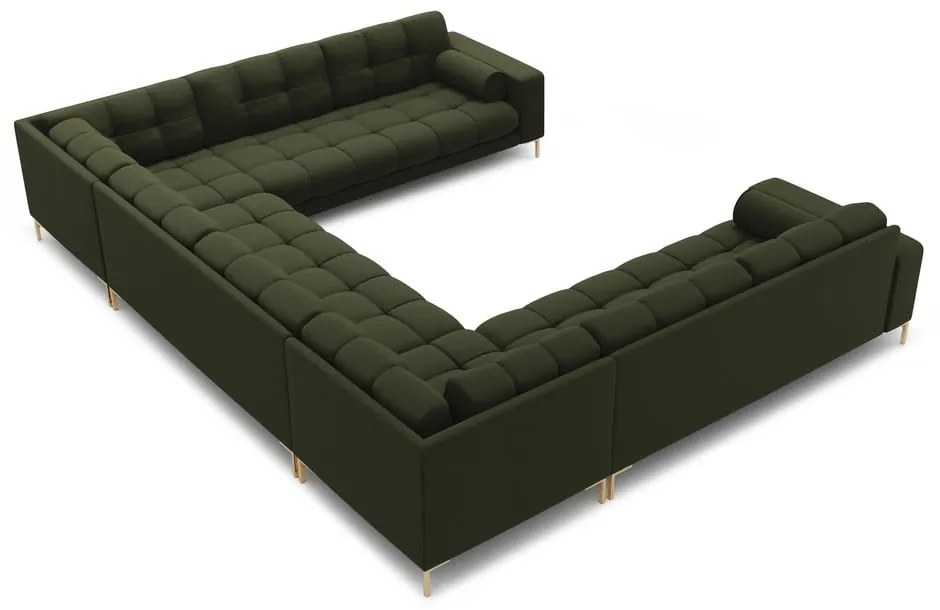 Зелен ъглов диван ("U" форма) Bali – Cosmopolitan Design