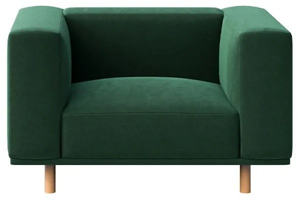 Кресло от тъмнозелено кадифе Kukumo - Ame Yens