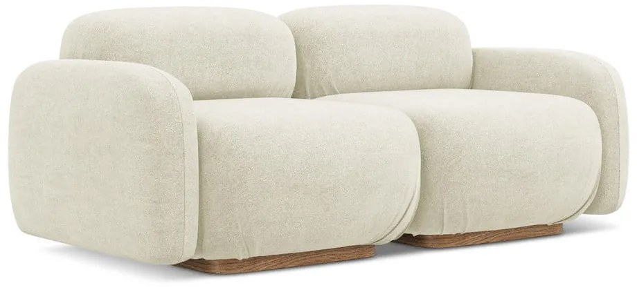 Кремав модулен диван от букле 190 cm Ailani – Makamii