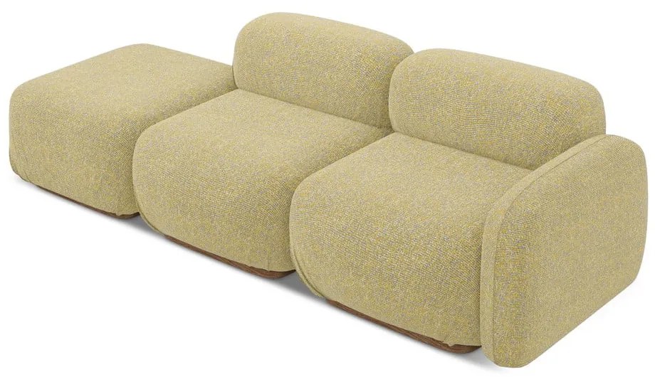 Жълт модулна лежанка (десен ъгъл) Ailani – Makamii