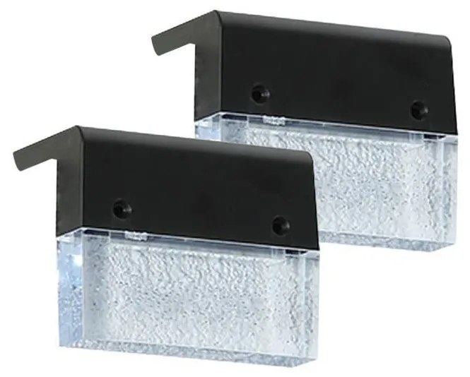 Immax 08501L - Комплект 2x LED RGB соларни стенни лампи LED/1W/1,2V 3500K IP65