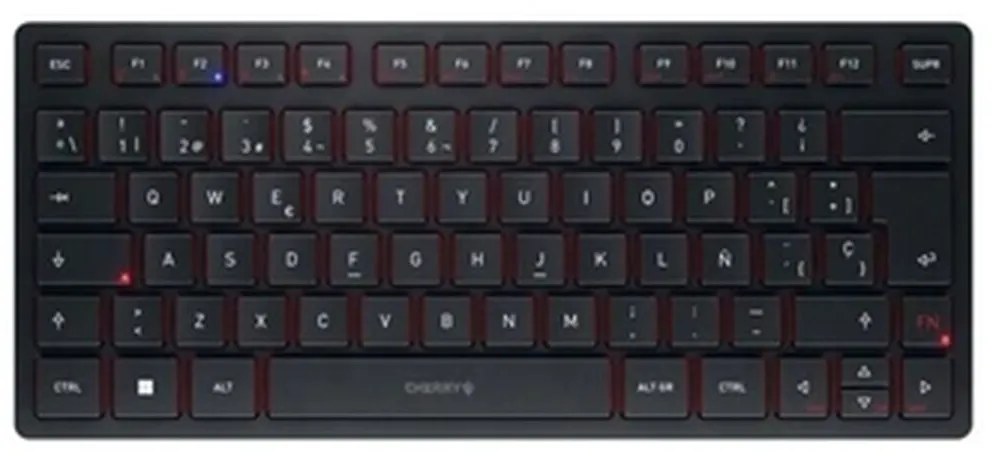 Клавиатура Cherry KW 9200 MINI Черен AZERTY