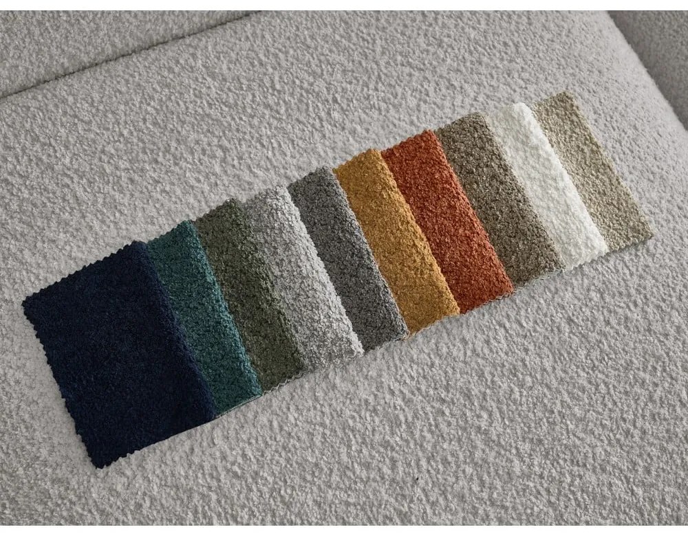 Светлосива табуретка от букле Tina – Bobochic Paris