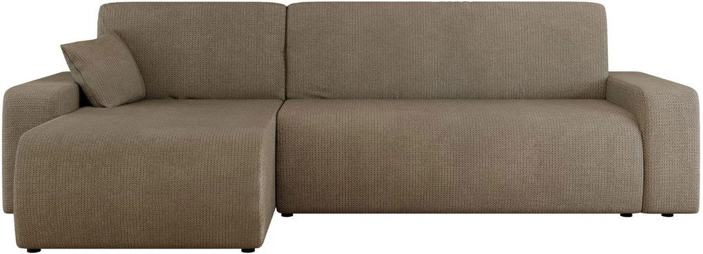 Ъглов диван Piano L-Кафяв