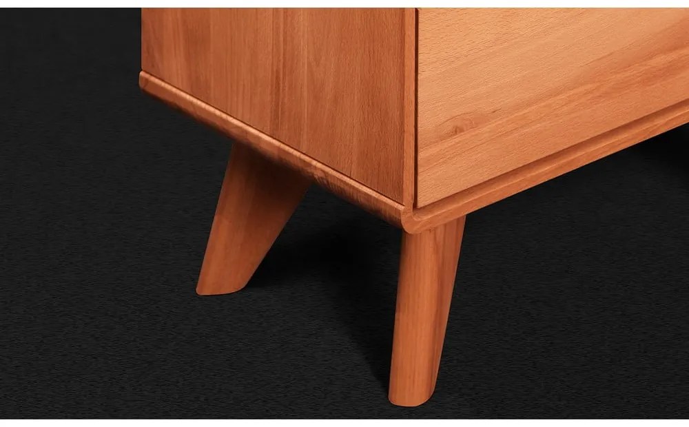 Нисък скрин от дъб 90x63 cm Greg - The Beds