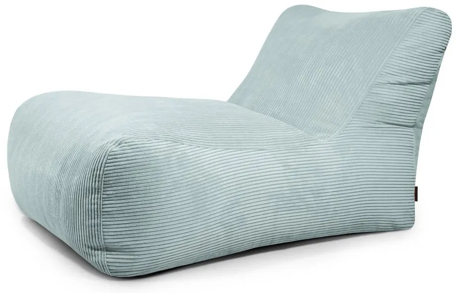 Пуф от рипсено кадифе в цвят мента Lounge 100 – SLOWDOWN