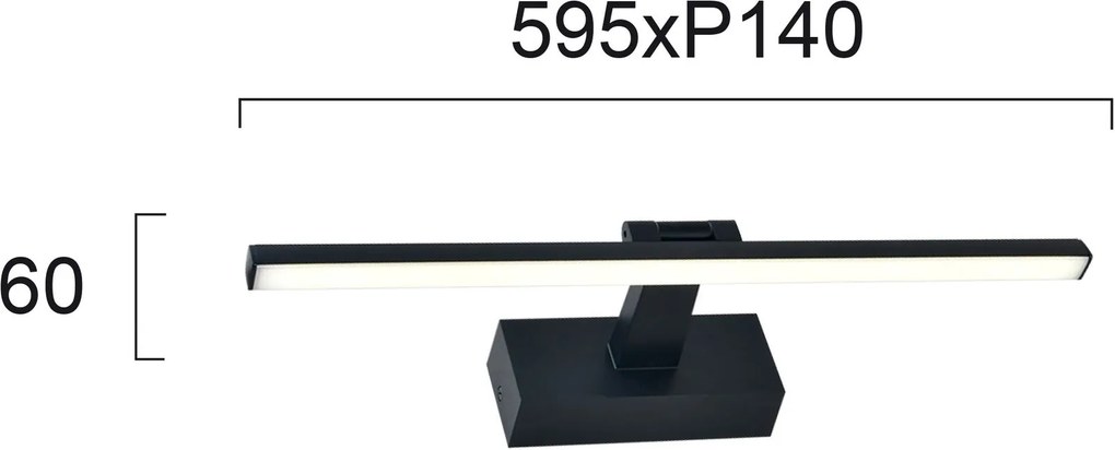 Лампа за баня Viokef Jasper-Черен