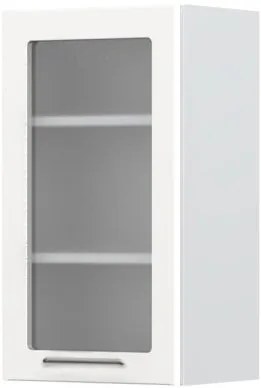 Висящ шкаф Modena V7-40-1KS with Витрина-White - White glossy