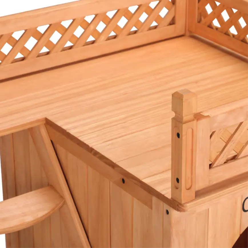 Дървена къщичка за котки 53,5 x 54,5 x 64,5 cm