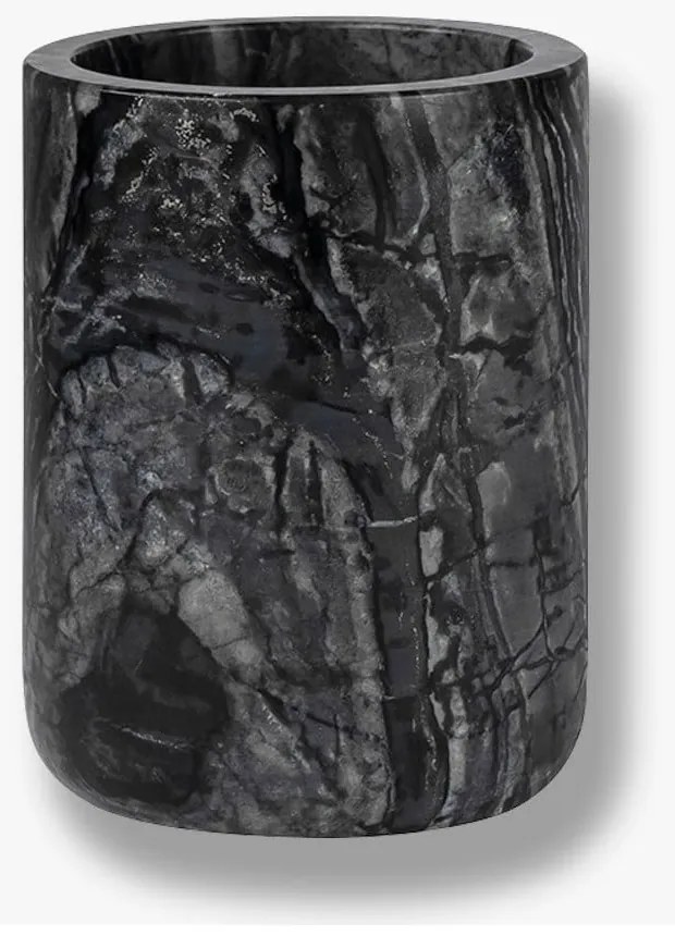 Черна мраморна чаша за четки за зъби Marble - Mette Ditmer Denmark
