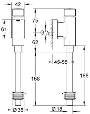 Казанче клапан за Писоар Grohe