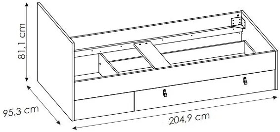 Легло Miden 1S-120 x 200