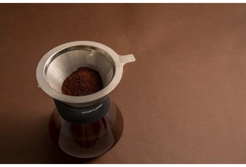 Капкова кафемашина от боросиликатно стъкло с филтър от неръждаема стомана 0,4 л La Cafetiere - Kitchen Craft