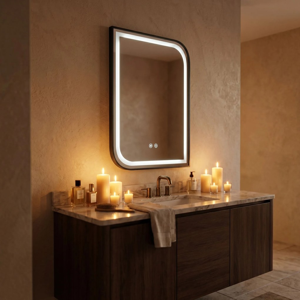 Огледало LED ZONE 70X50 BLACK