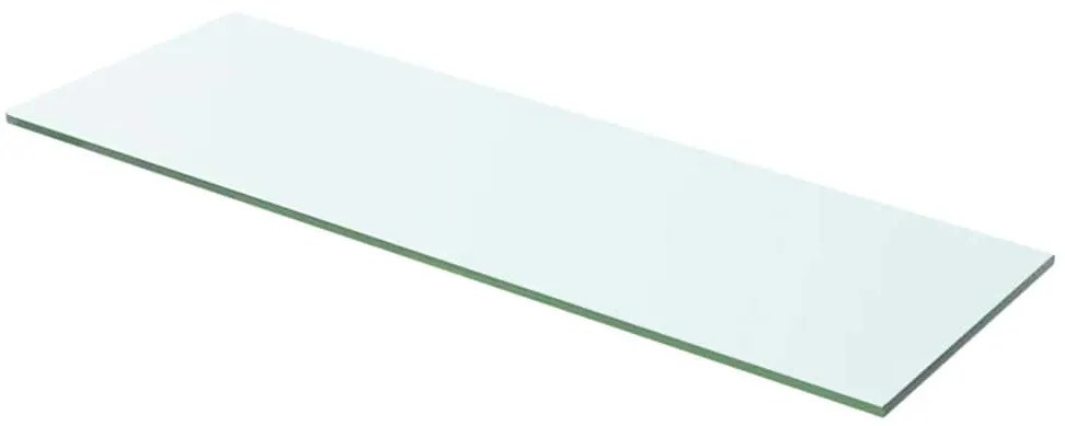 243823 vidaXL Плоча за рафт, прозрачно стъкло, 60 x 15 см