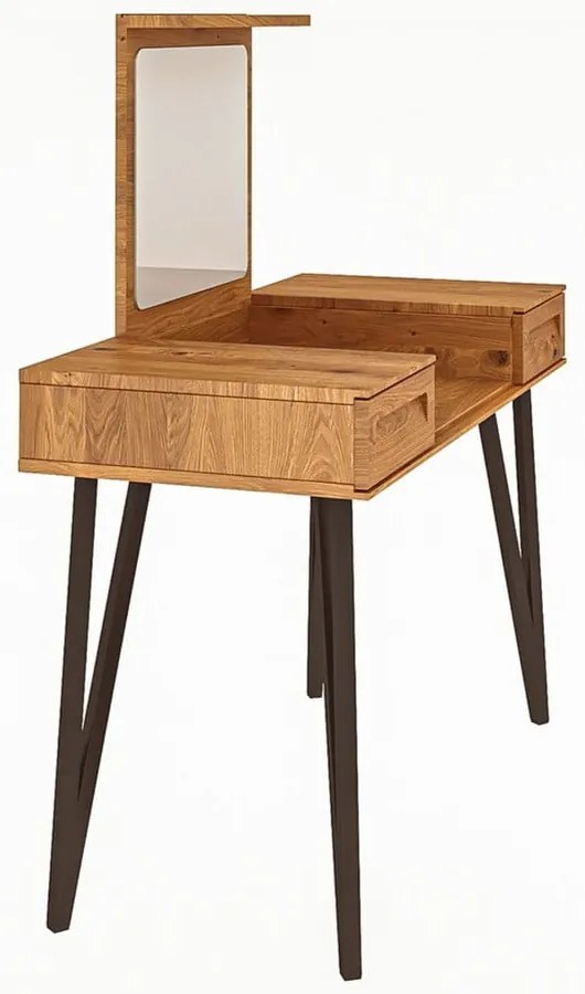 Дъбова тоалетка 120x53 cm Golo - The Beds