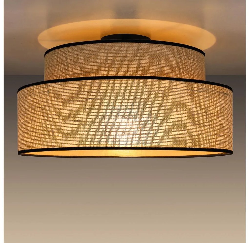 Плафон BOHO 1xE27/60W/230V Ø 40 см бежов