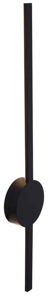 Модерна стенна лампа черна 60 см вкл. LED - Clockwise