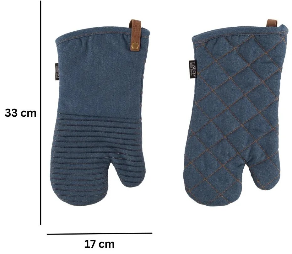 Ръкавици за фурна в комплект от 2 бр. Indigo – Tiseco Home Studio