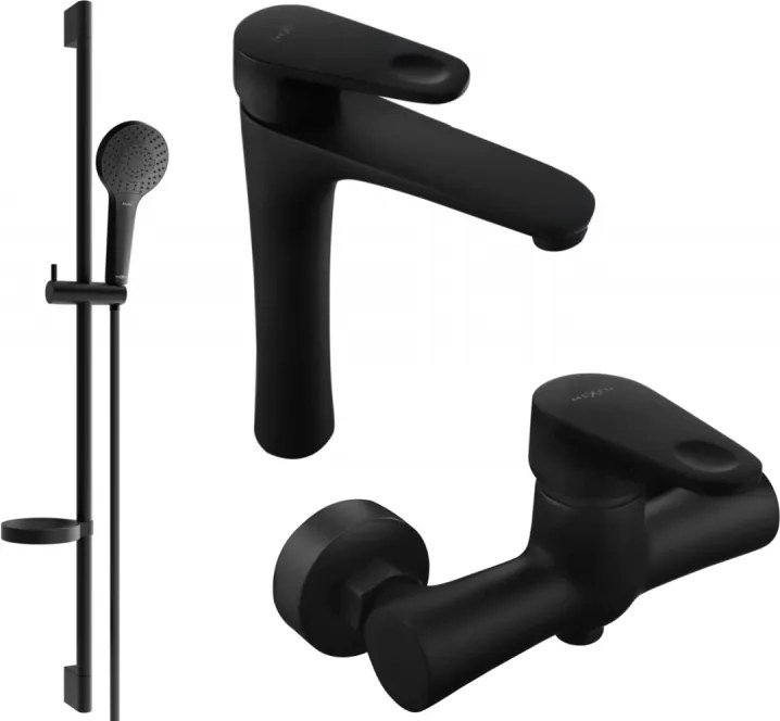 Mexen Kama DS05 комплект за душ, черен - 72514DS05-70