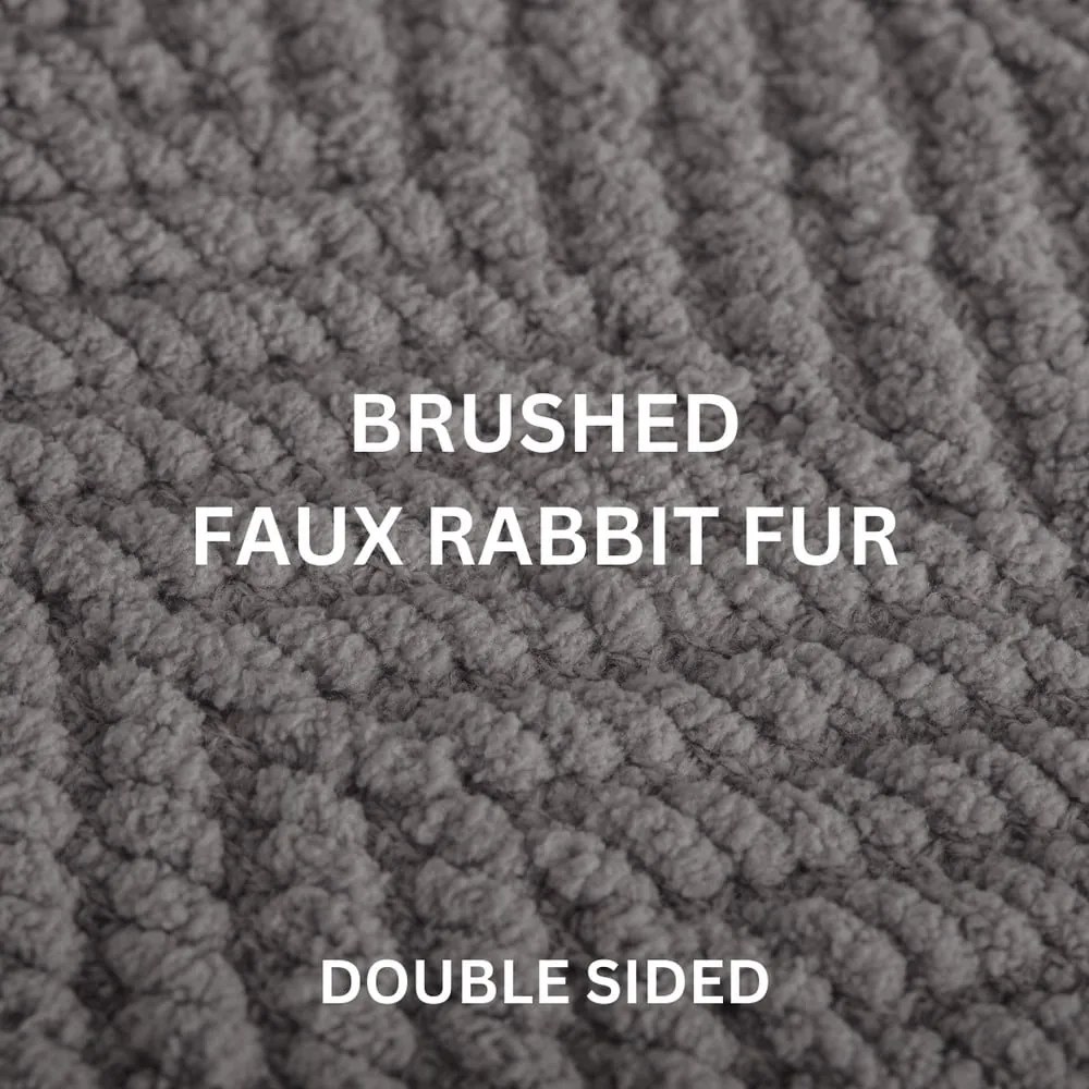 Кафяво одеяло от шенил 130x170 cm Renee – Tiseco Home Studio