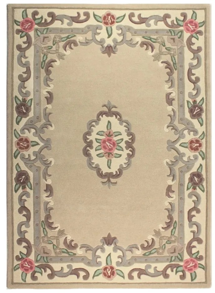 Бежов вълнен килим , 120 x 180 cm Aubusson - Flair Rugs