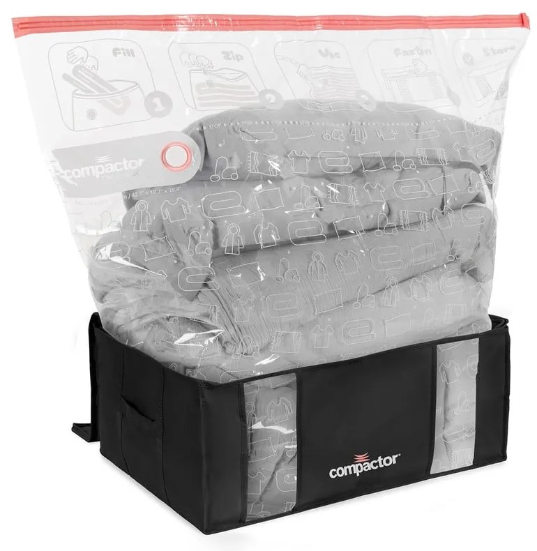 Черна кутия за съхранение с вакуумна опаковка Black Edition, обем 210 л - Compactor