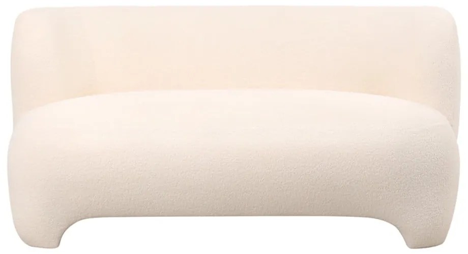 Бял диван от букле 142 cm Ardor – Leitmotiv