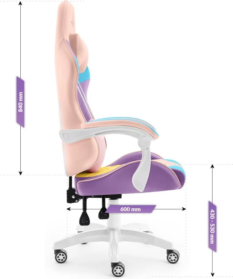 Геймърски стол Rainbow Colorful