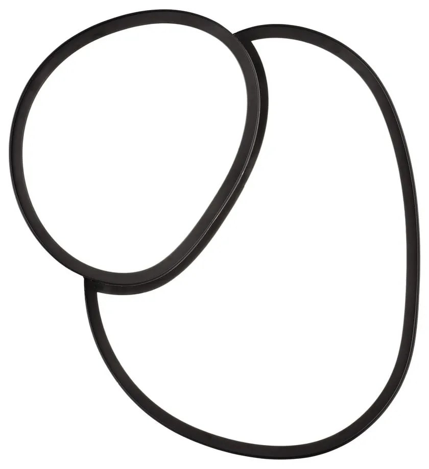 Черна LED светлина за таван 36x43,5 cm Rise - Trio