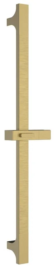 Стенна душ релса от неръждаема стомана в златист цвят с подвижен държач 68 cm – Sapho