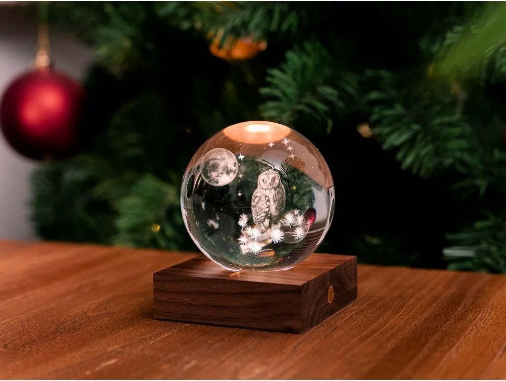 Преносима светлинна декорация с USB ø 8 cm Amber – Gingko