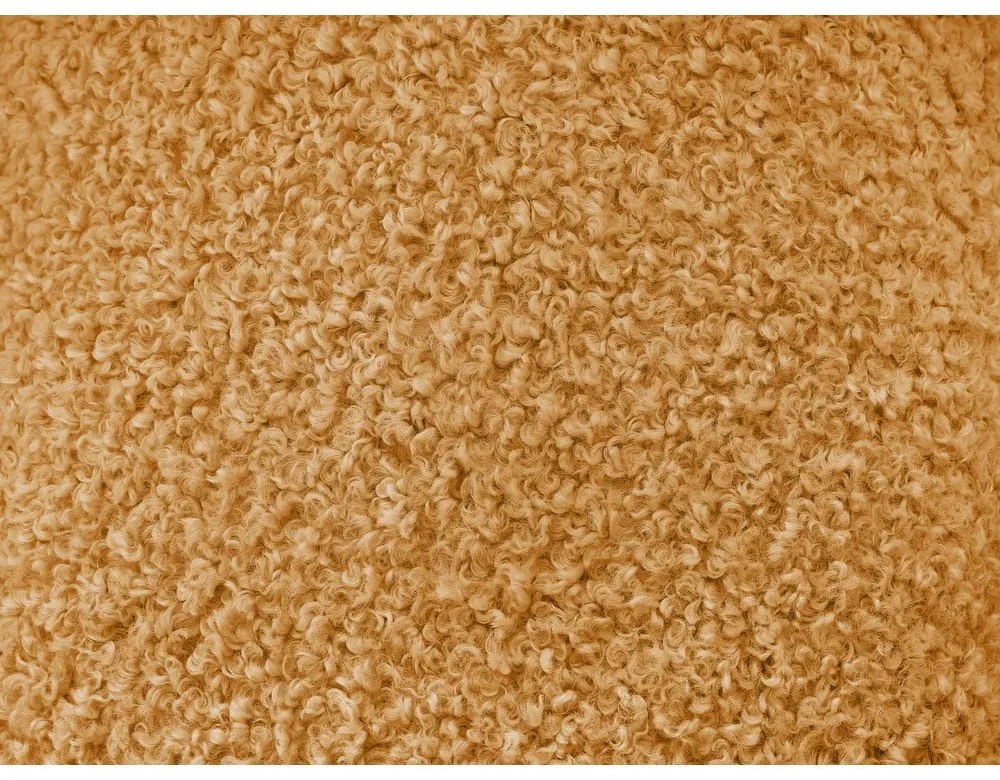 Диван от прежда с примки от букле в цвят горчица 232 cm Hippolyte – Bobochic Paris