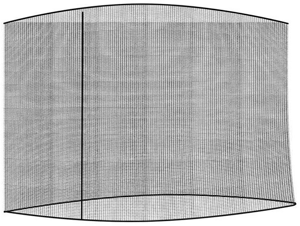Мрежа против комари за градински чадър 3,5 м - черна