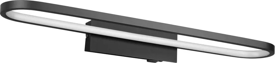 Матово черно LED осветление за стена (дължина 60 см) Gianni - Trio