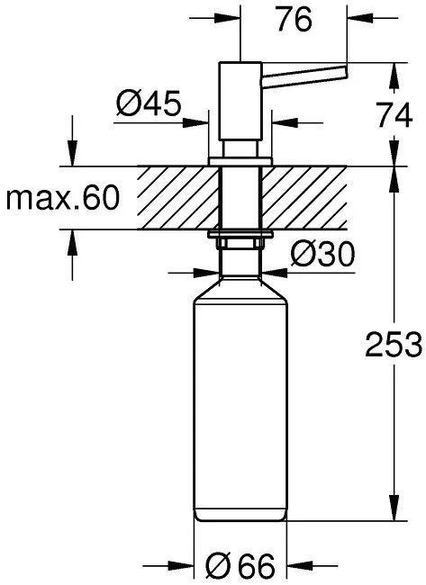 Диспенсер Grohe-Silver Mat