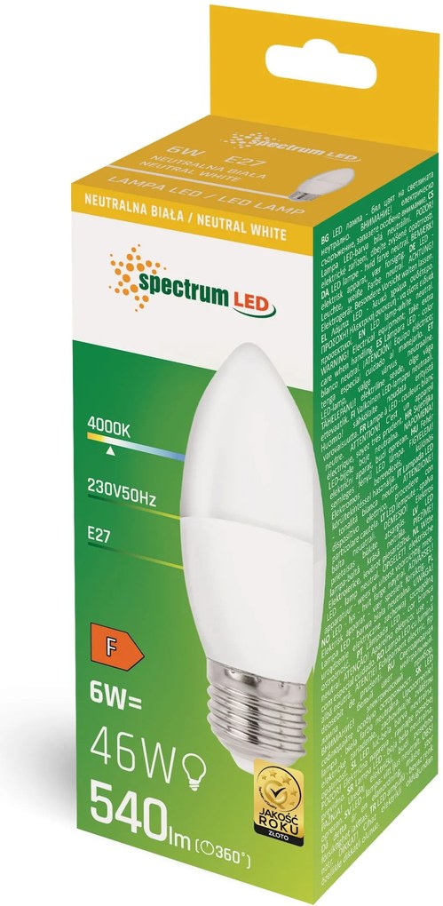 Крушка LED E-27 230V 6W WOJ+14352