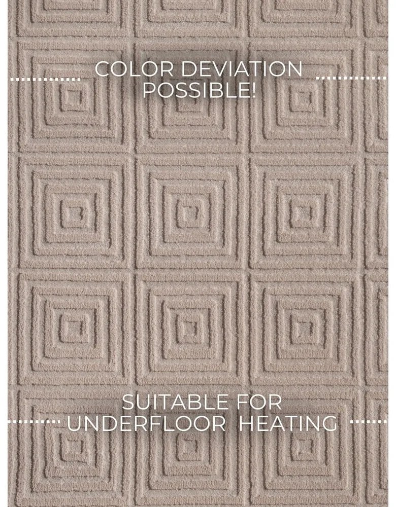 Бежов килим 120x170 cm Perles Tourmaline – Elle Decoration