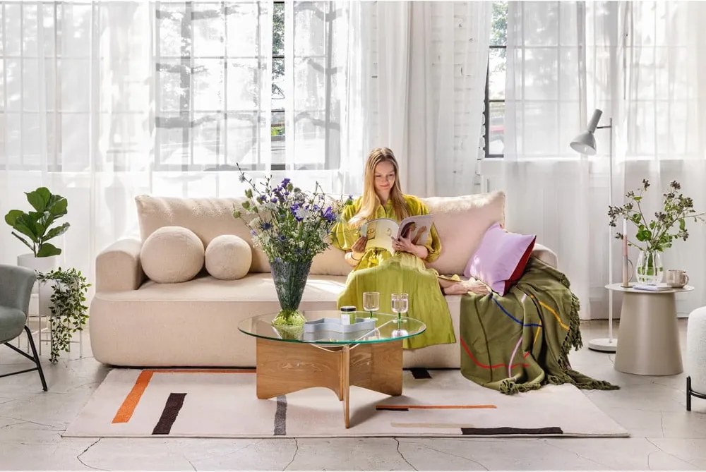 Оранжев/кремав килим 120x180 cm Linea – Universal