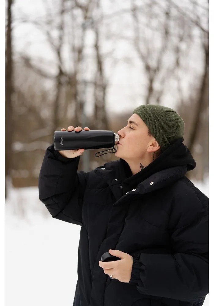 Черен термос 500 ml Fuori – Vialli Design