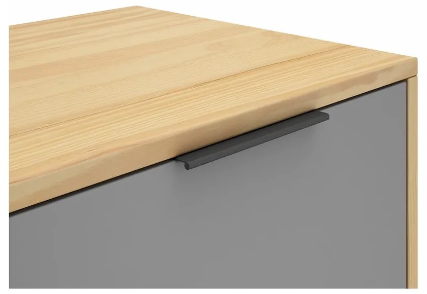 Масичка за телевизор с дъбов декор в естествен цвят 140x53 cm Elfa - Marckeric