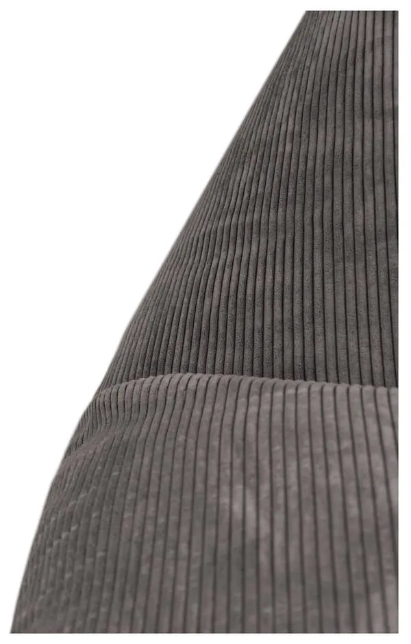 Светлосив пуф от рипсено кадифе Razzmatazz – SLOWDOWN