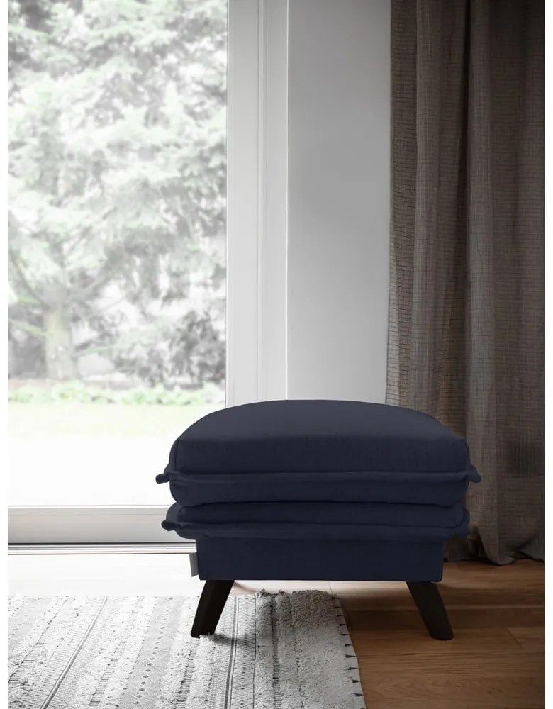 Антрацитна табуретка за крака Charming Charlie - Miuform