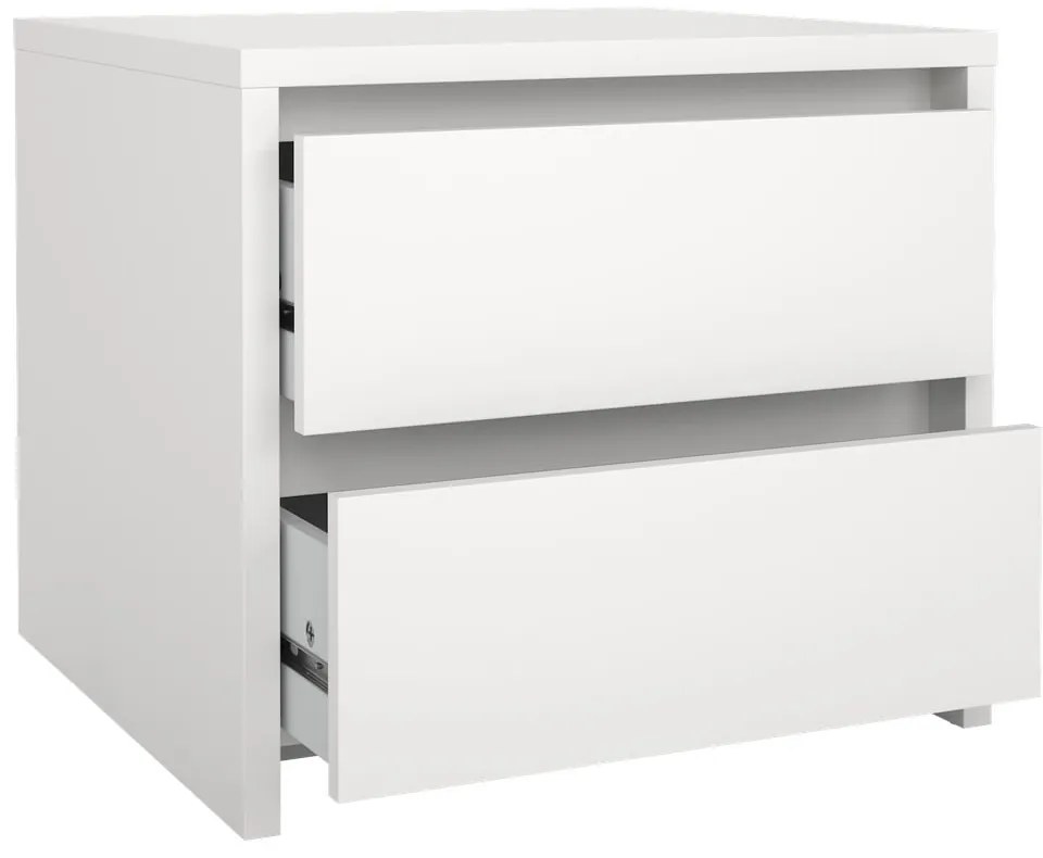 Бяло нощно шкафче Next – Tvilum
