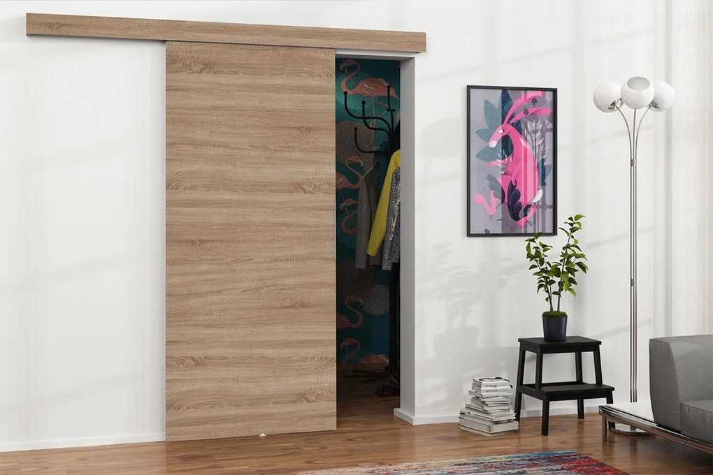 Плъзгаща се врата Malibu-Leuko-Дължина: 106 cm