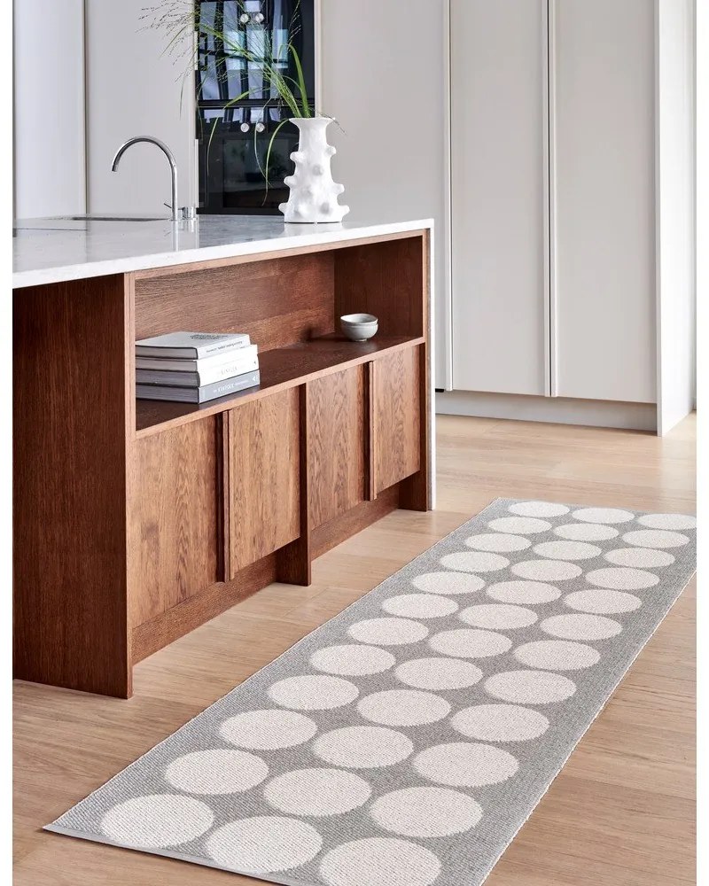 Бежова и кремава пътека за открито и закрито 70x160 cm Hugo Linen Vanilla – Pappelina